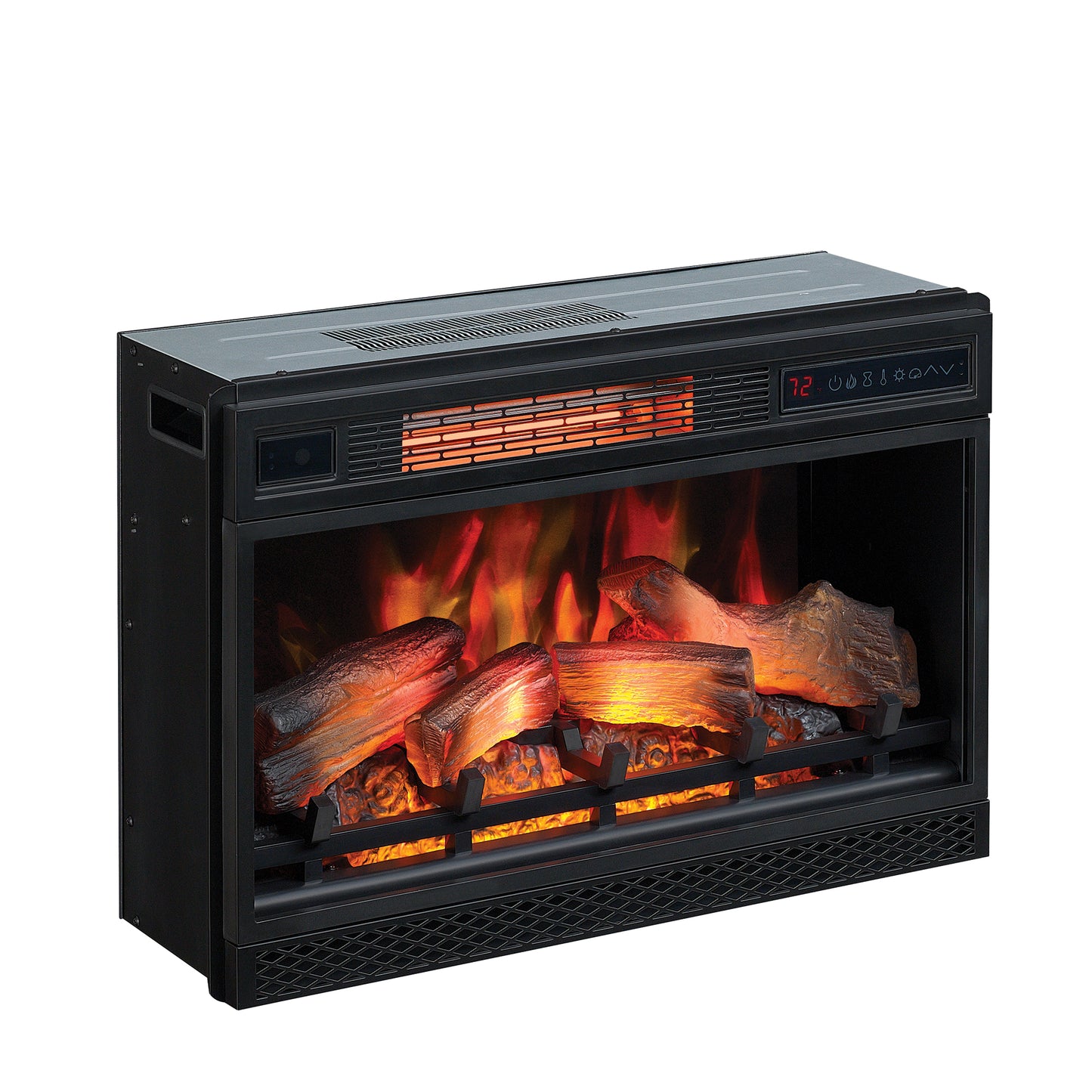26” 3D Infrared Quartz Electric Fireplace Insert with Safer Plug® and Safer Sensor™