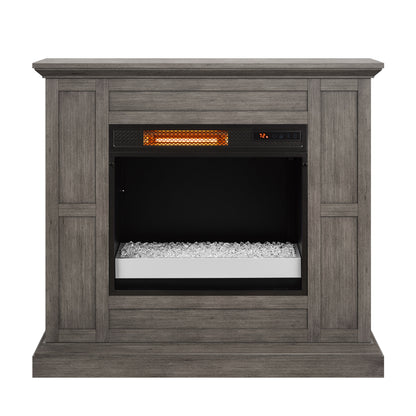 duraflame® Wall Mantel Electric Fireplace, Weathered Gray