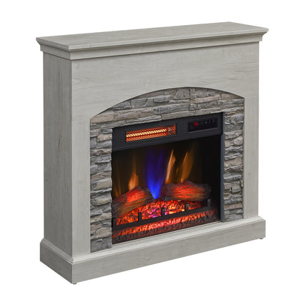 duraflame® Wall Mantel Electric Fireplace, Fairfax Oak
