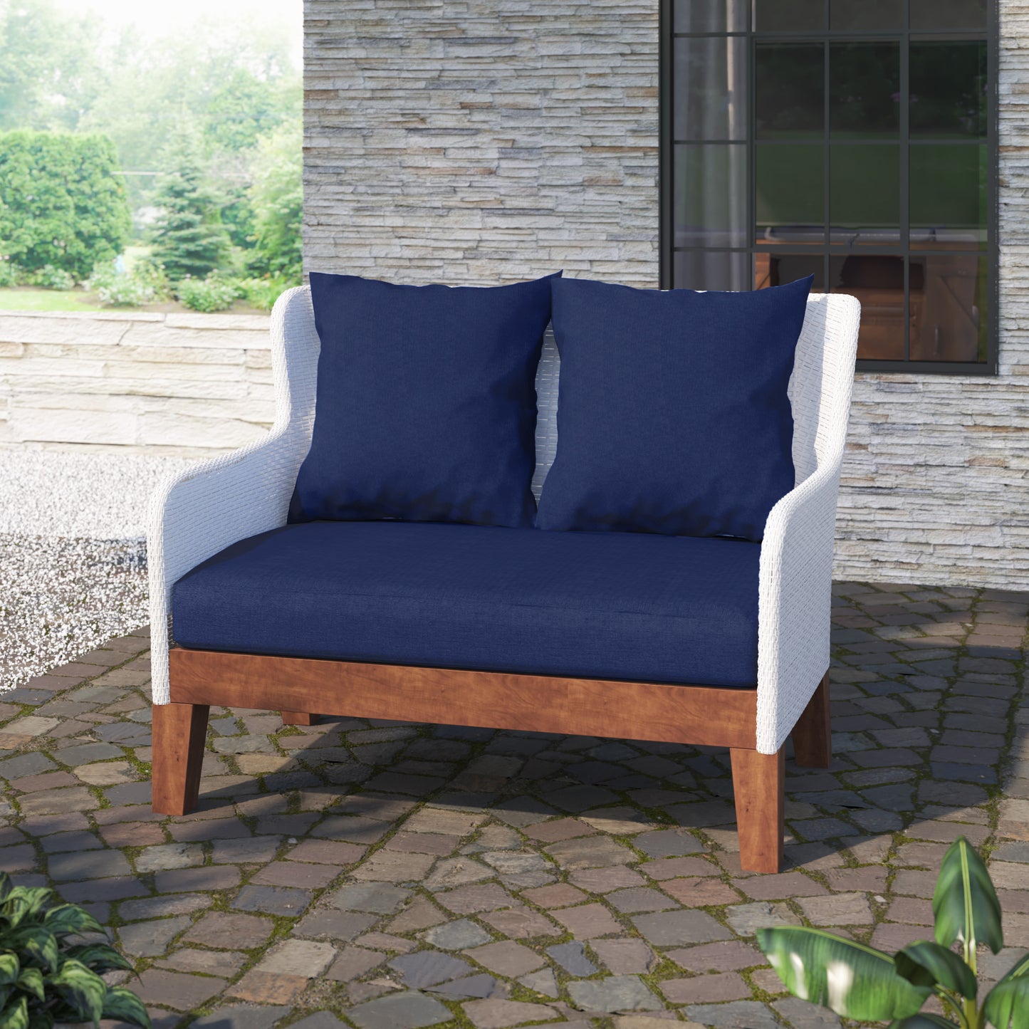 TK Classics Outdoor Loveseat with Cushions