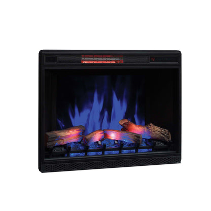 33” 3D Infrared Quartz Electric Fireplace Insert with Safer Plug® and Safer Sensor™