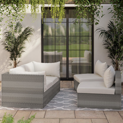 TK Classics 4 Piece Outdoor Sectional Sunbed