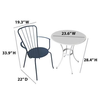 TK Classics 3 Piece Outdoor Dining Set