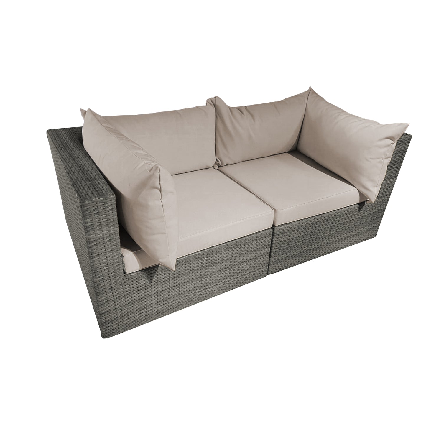 TK Classics 2 Piece Outdoor Sectional Loveseat