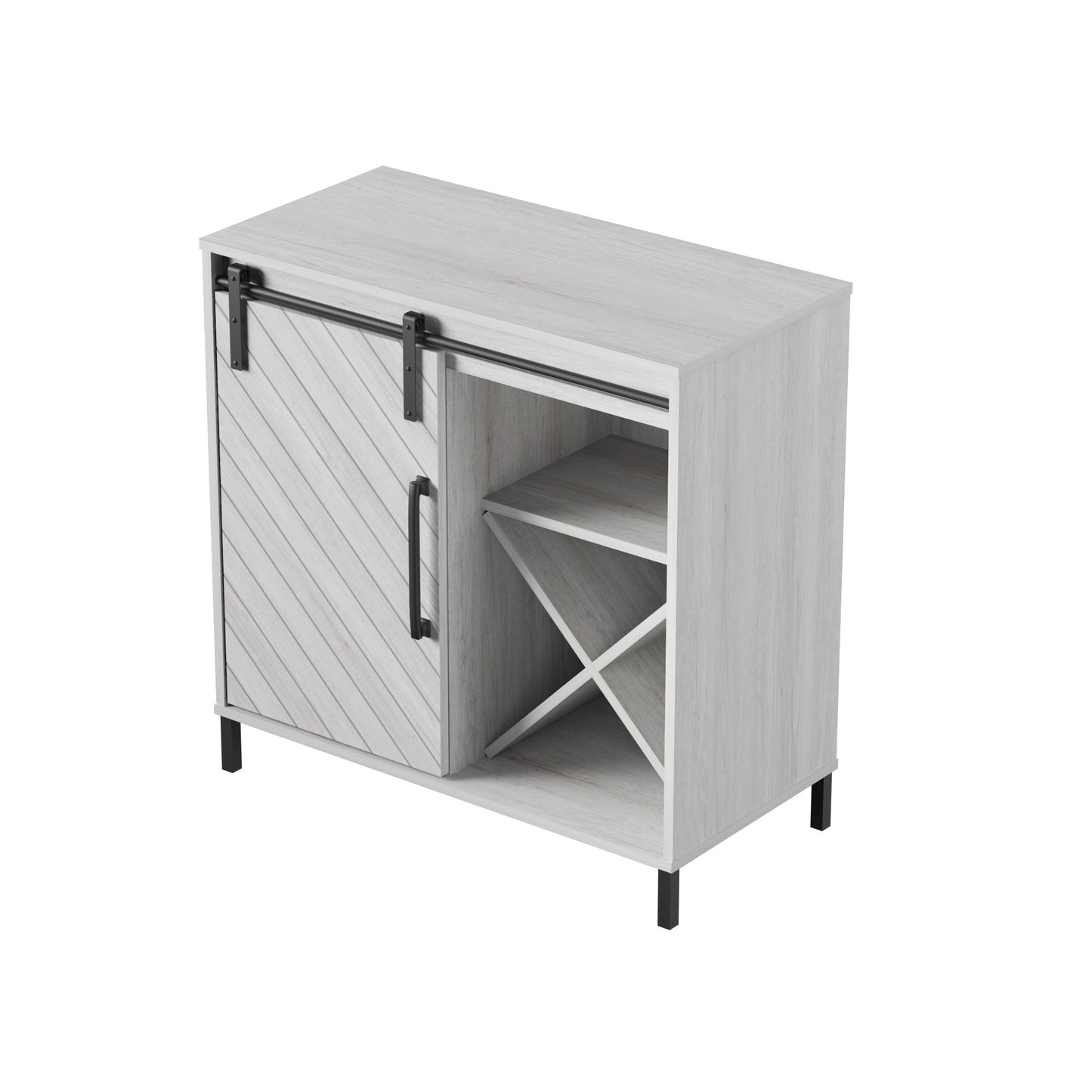 Accent Cabinet with Sliding Door and Wine Storage