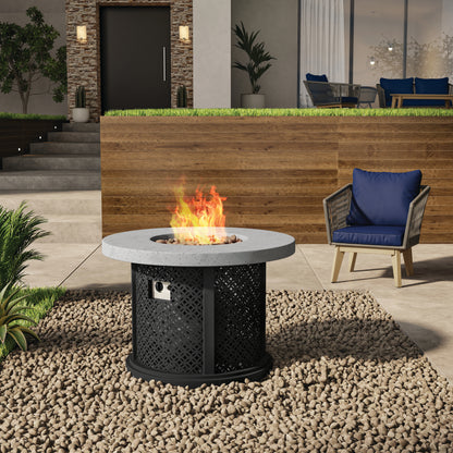 TK Classics Round Fire Pit Table