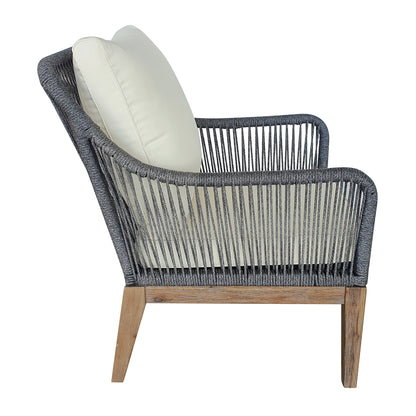 TK Classics Set of 2 Outdoor Arm Chairs with Cushions