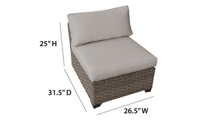 Monterey 7-Piece Wicker Outdoor Furniture Set with Storage Coffee Table