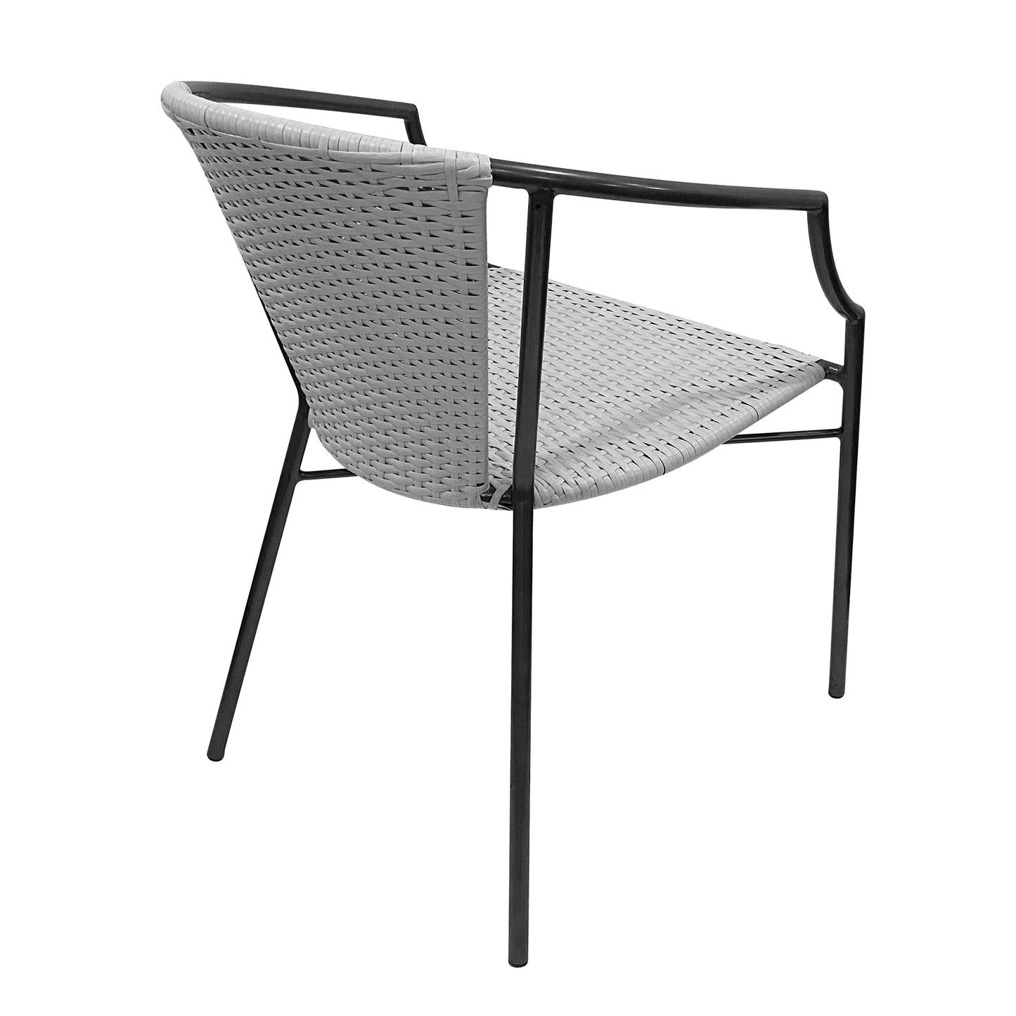 TK Classics Outdoor Wicker Dining Armchairs, Set of 2