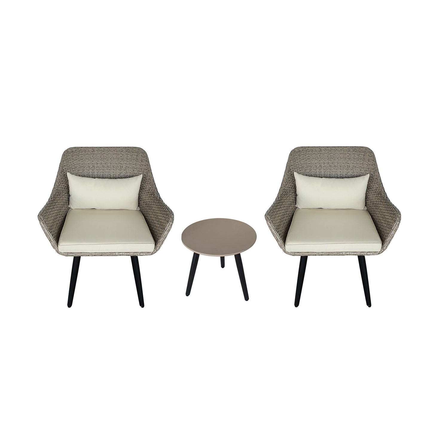 TK Classics Outdoor 3 Piece Conversation Set with Cushions