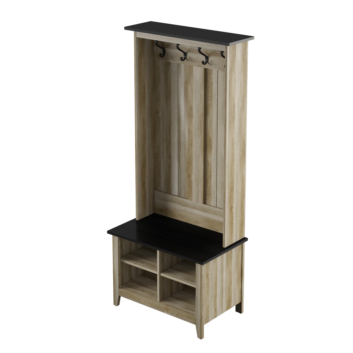 Hall Tree with Storage Bench