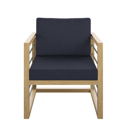 TK Classics Aluminum Outdoor Club Chair with Cushions