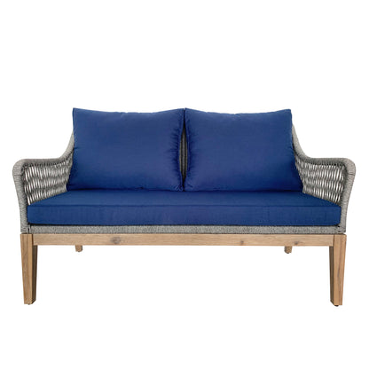 TK Classics Outdoor Loveseat for 2 People with Cushions