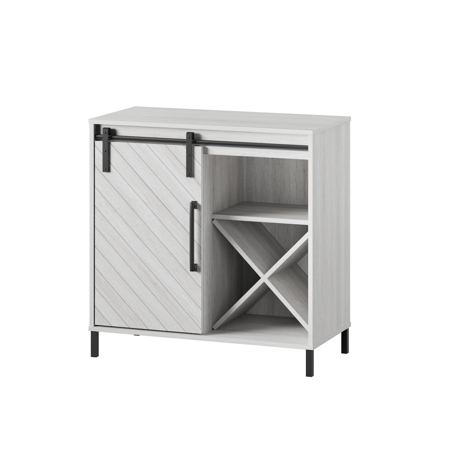 Accent Cabinet with Sliding Door and Wine Storage