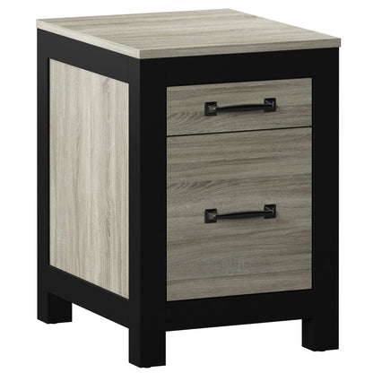 Better Homes & Gardens Dale Filing Cabinet, Clayton Oak and Black
