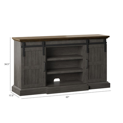 Sliding Barn Door TV Stand for TVs up to 70”