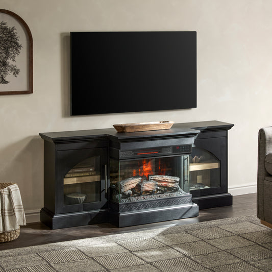 duraflame® 60" Smart Electric Fireplace TV Stand, Alexa Voice & App Control