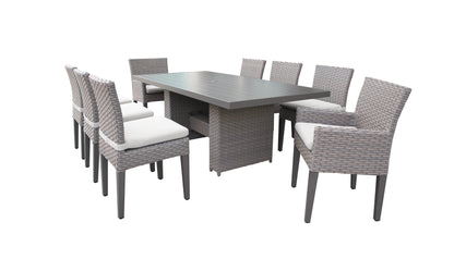 Monterey 9-Piece Wicker Outdoor Dining Set