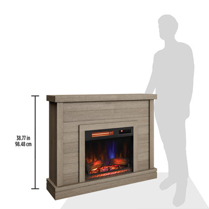 duraflame® Shiplap Wall Mantel Electric Fireplace