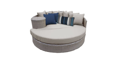 Oasis Wicker Daybed, Round Outdoor Sofa