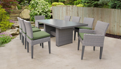 Monterey 9-Piece Wicker Outdoor Dining Set