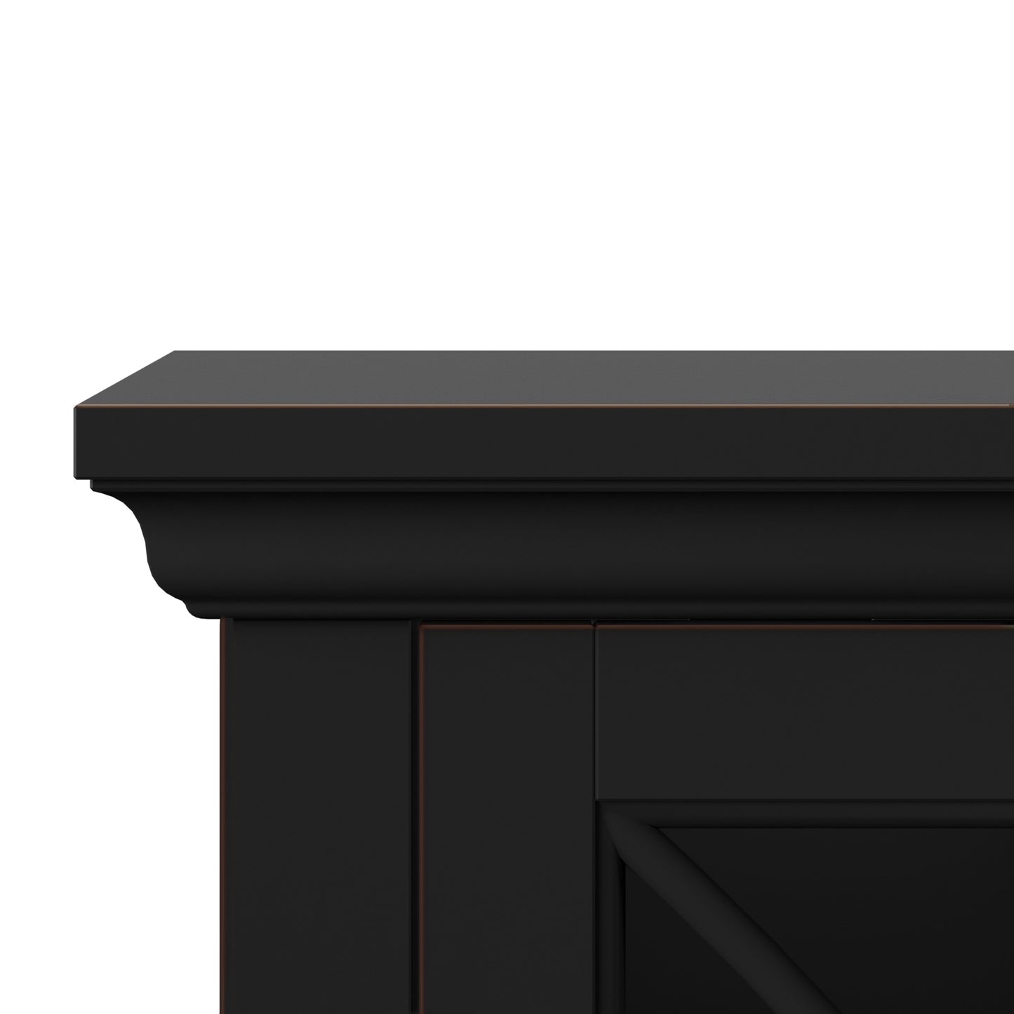 Tresanti® Millbrae TV Console with ClassicFlame® CoolGlow™ 2-in-1 electric fireplace and fan