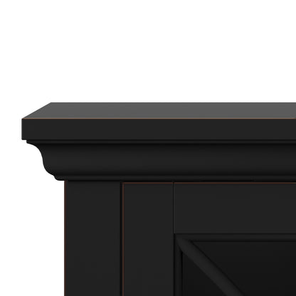 Tresanti® Millbrae TV Console with ClassicFlame® CoolGlow™ 2-in-1 electric fireplace and fan