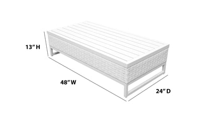Miami 8-Piece Wicker Outdoor Furniture Set with Aruba Cushions
