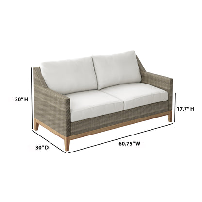 TK Classics Outdoor Loveseat with Cushions