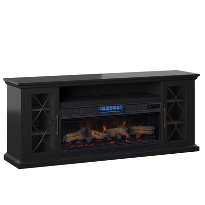 Tresanti® Millbrae TV Console with ClassicFlame® CoolGlow™ 2-in-1 electric fireplace and fan