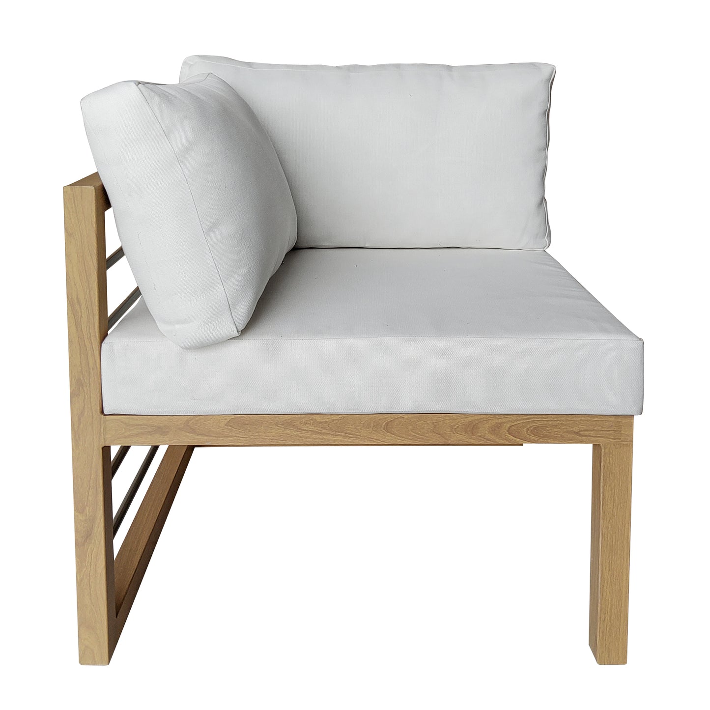 TK Classics Aluminum Outdoor Sectional Corner Sofa Seat