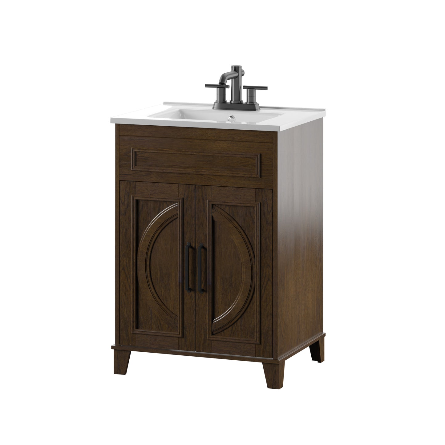 Renton 24" Single Bathroom Vanity with Decorative Mullions
