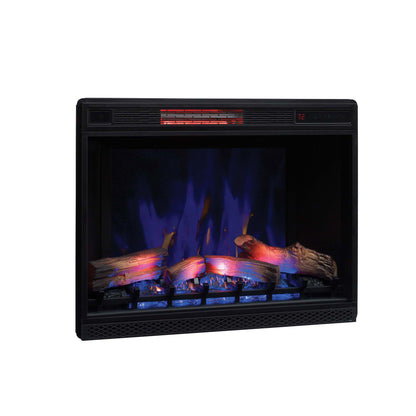 33” 3D Infrared Quartz Electric Fireplace Insert with Safer Plug® and Safer Sensor™