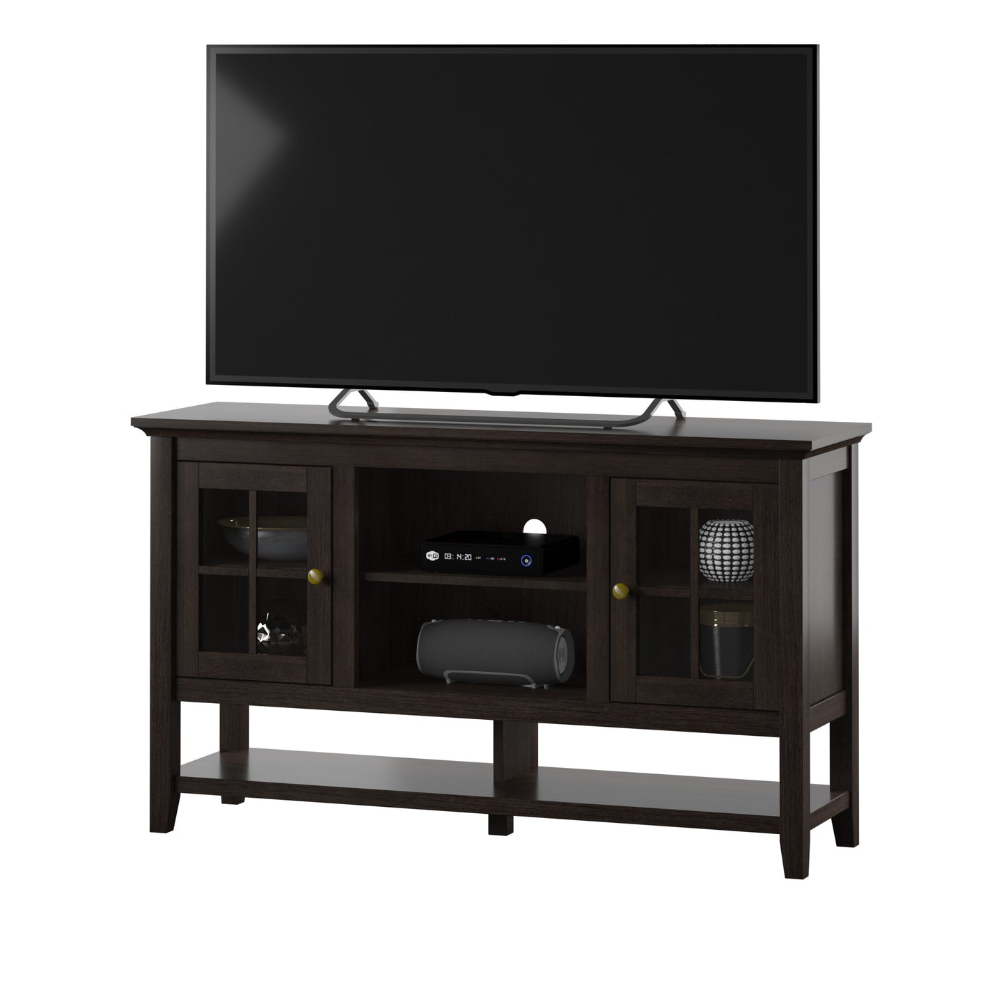TV Stand for TVs up to 60” with Open Lower Storage