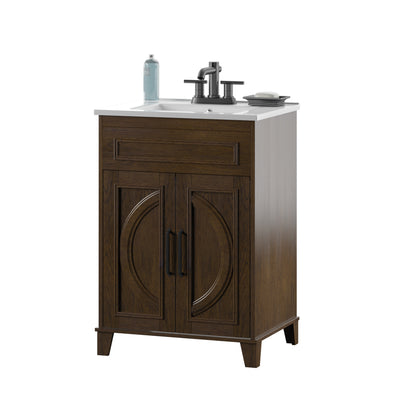 Renton 24" Single Bathroom Vanity with Decorative Mullions