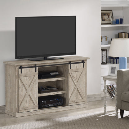 Cottonwood TV Stand for TVs up to 60 inches with Sliding Barn Doors