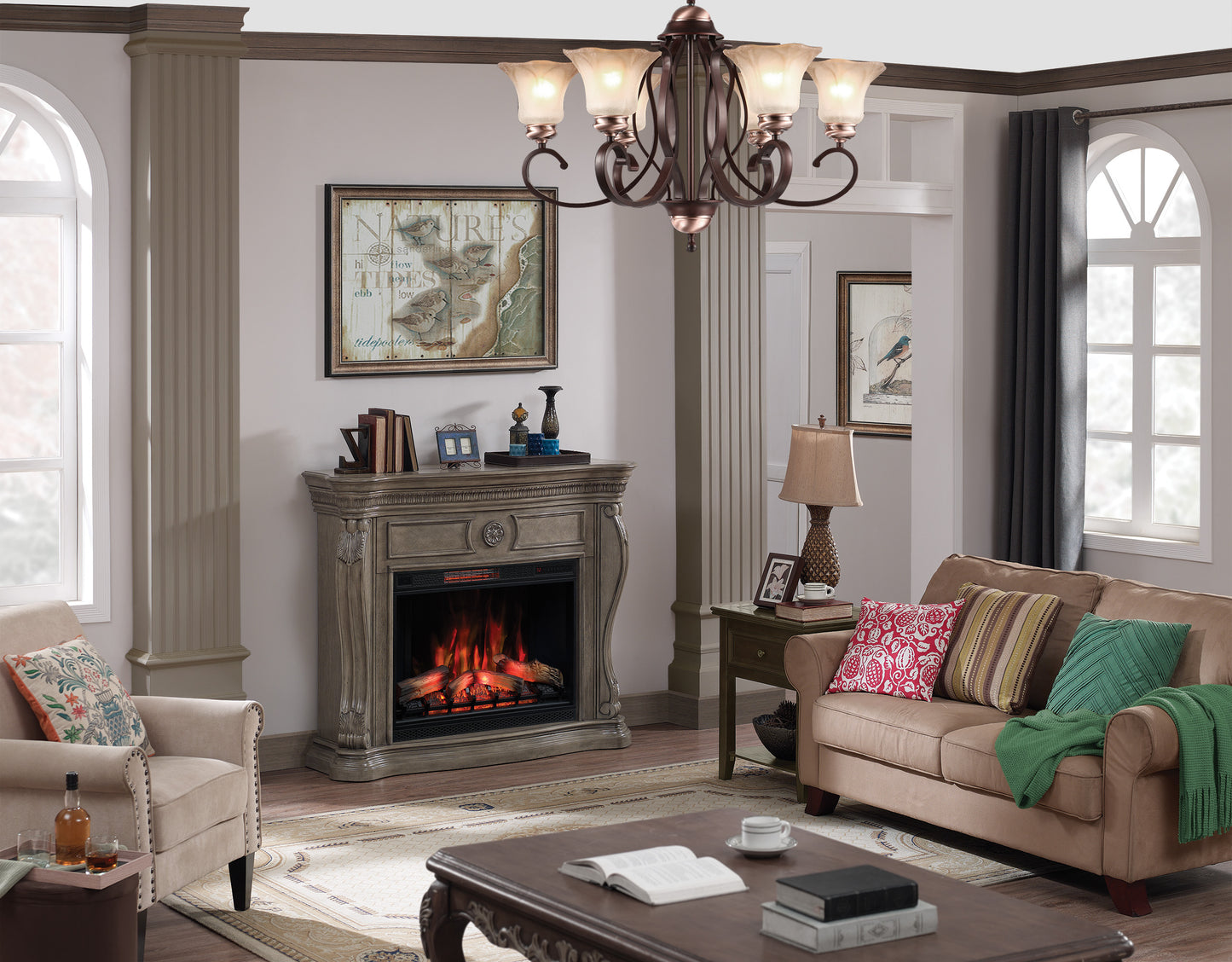 Lexington Wall Mantel, Lexington Gray