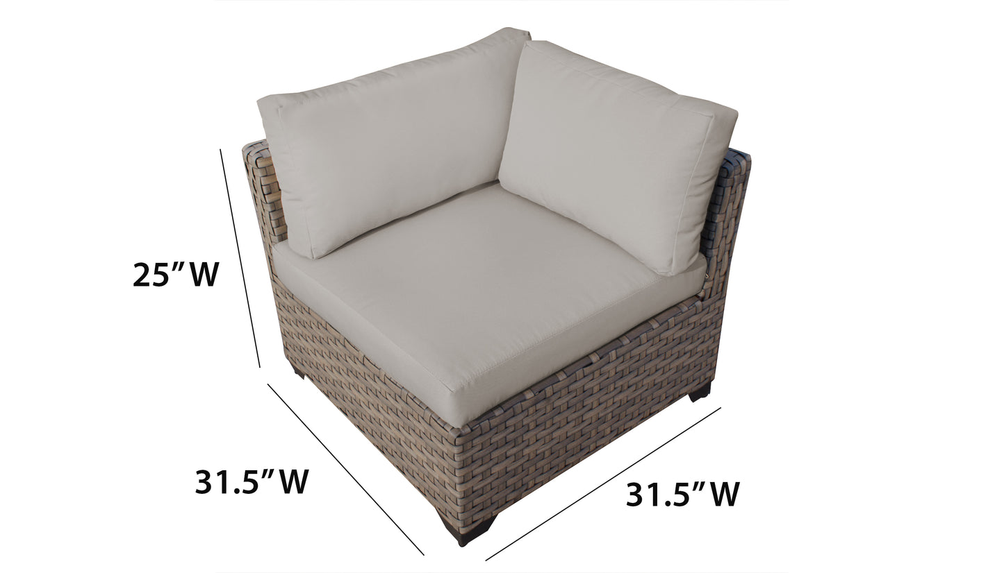 Monterey 7-Piece Wicker Outdoor Furniture Set with Storage Coffee Table