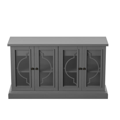 Twin Star Home Sideboard with Frosted Glass Doors