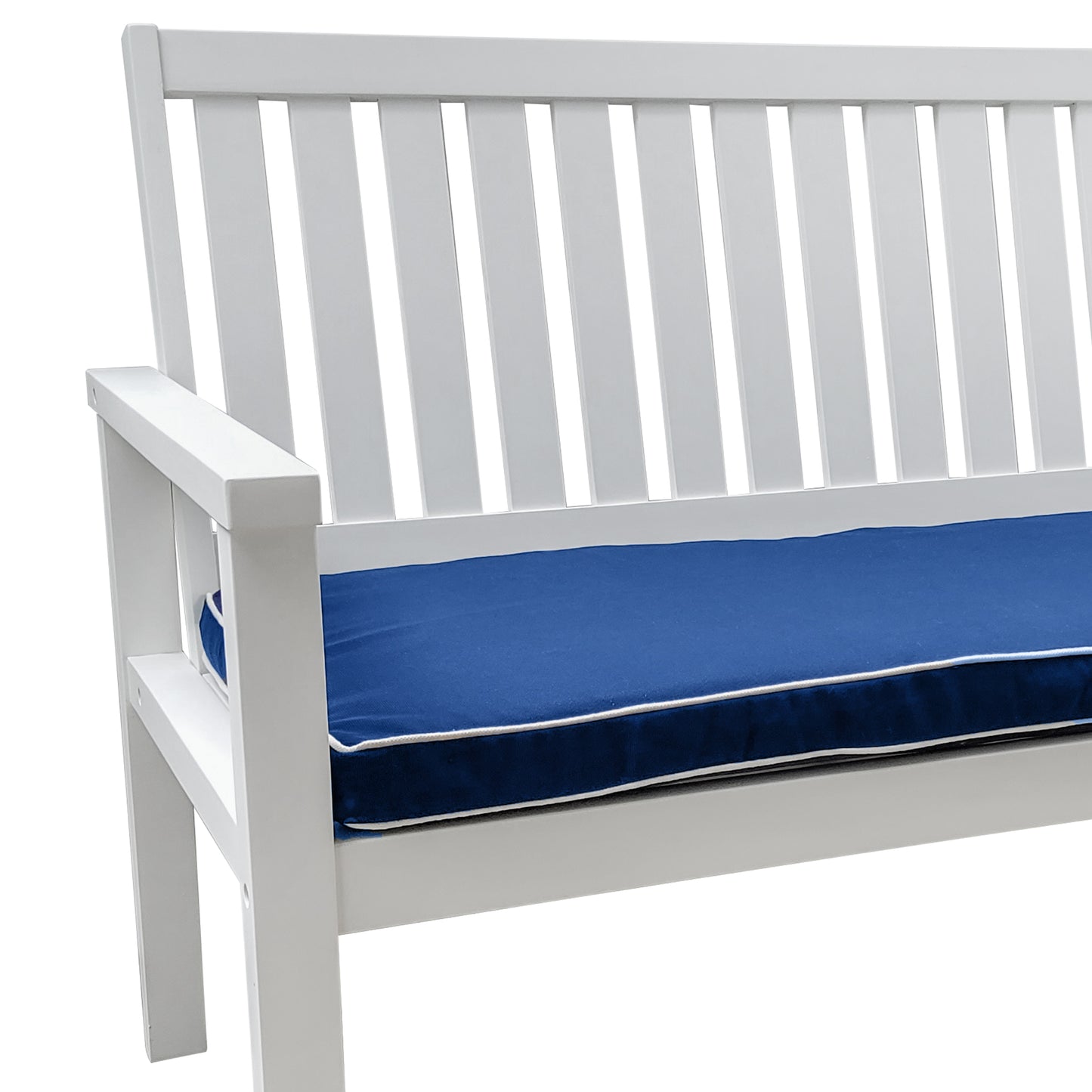 TK Classics Outdoor Acacia Bench with Cushion