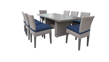 Florence 9-Piece Outdoor Dining Set with Cushions