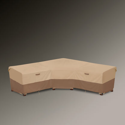 Classic Accessories Veranda's Best Waterproof V-Shape Patio Sectional Set Cover