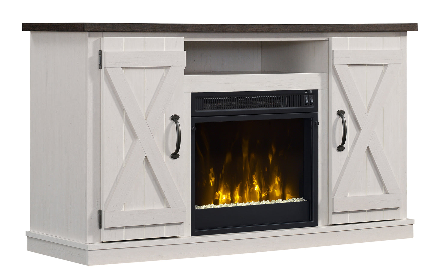 Cottonwood TV Stand for TVs up to 55" with Electric Fireplace