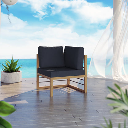 TK Classics Aluminum Outdoor Sectional Corner Sofa Seat