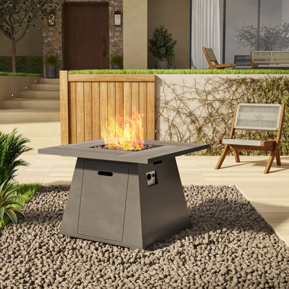 TK Classics Square Fire Pit Table
