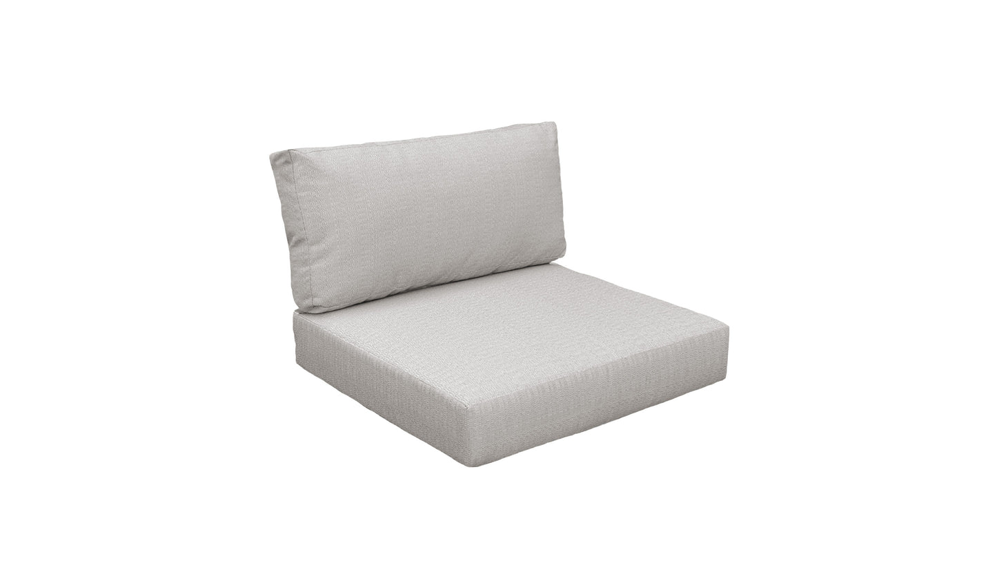 TK Classics Outdoor Armless Sectional Sofa Chair Cushion Slipcovers for 6” Thick Cushions