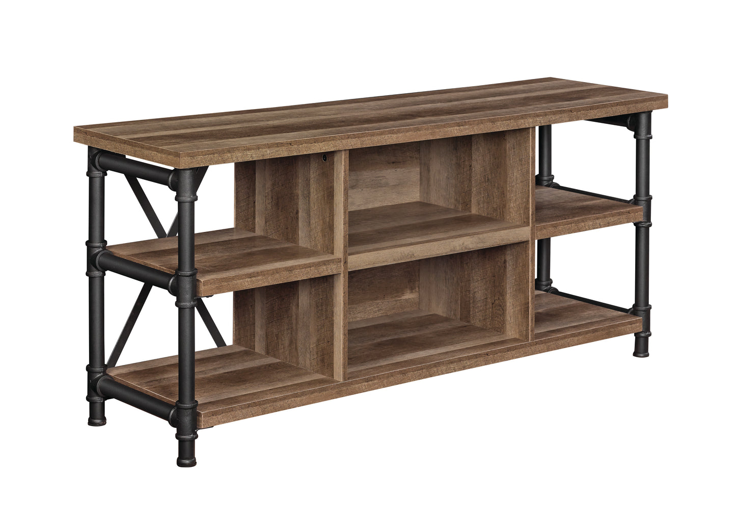 Irondale Open Architecture TV Stand for TVs up to 60 inches, Autumn Driftwood