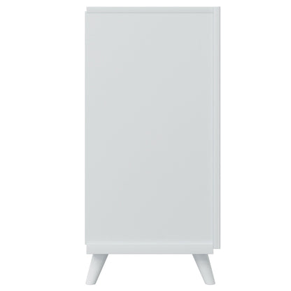 Accent Cabinet with Geometric Pattern Doors