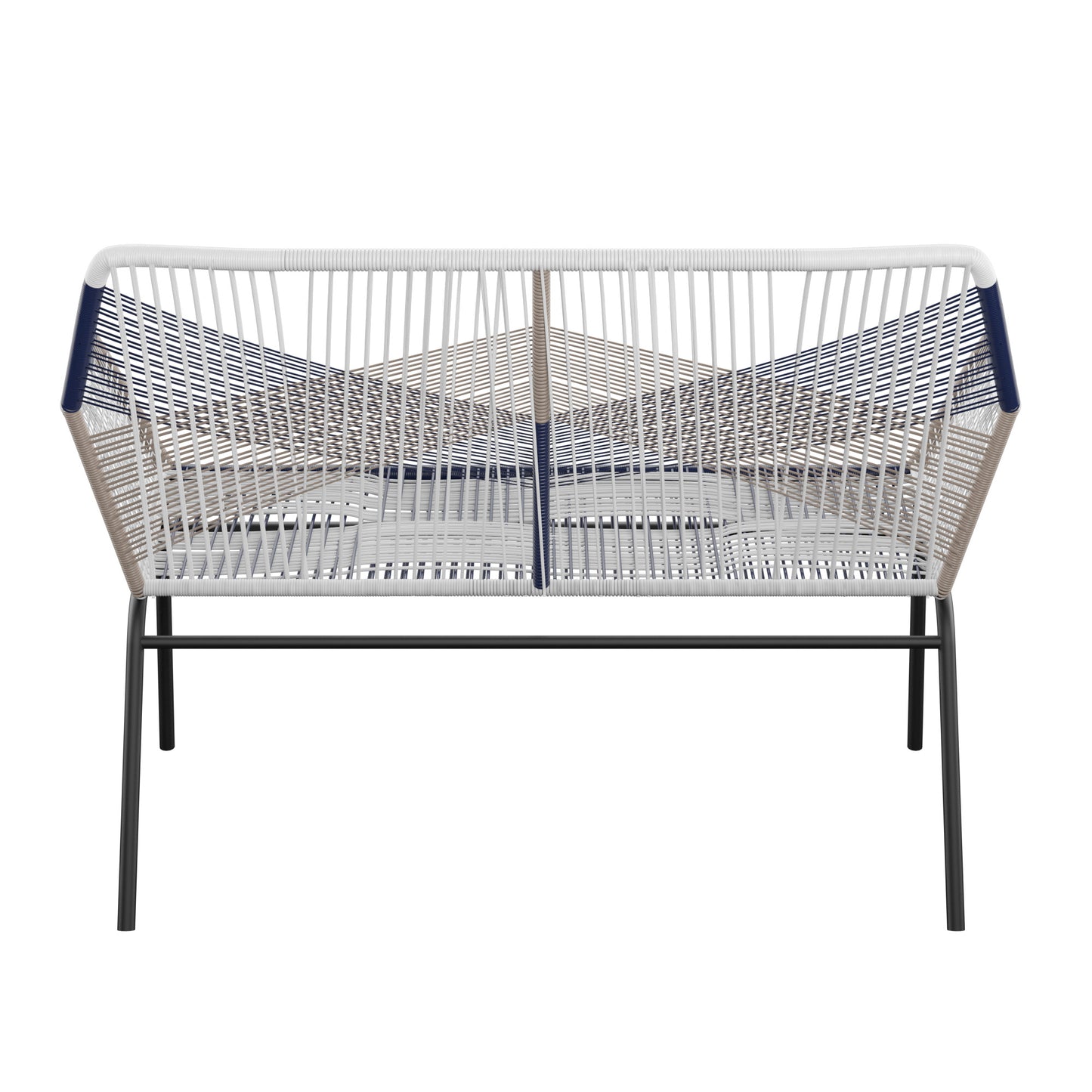 TK Classics Wrapped Rope Outdoor Loveseat for 2 People