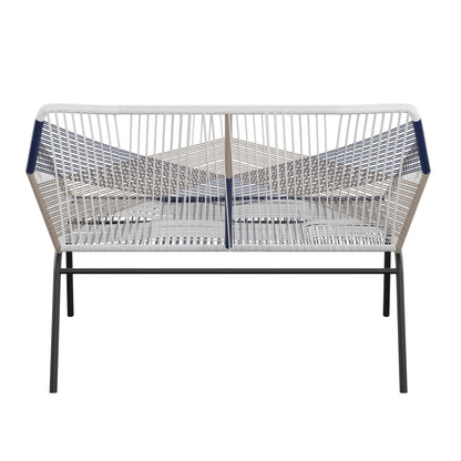 TK Classics Wrapped Rope Outdoor Loveseat for 2 People